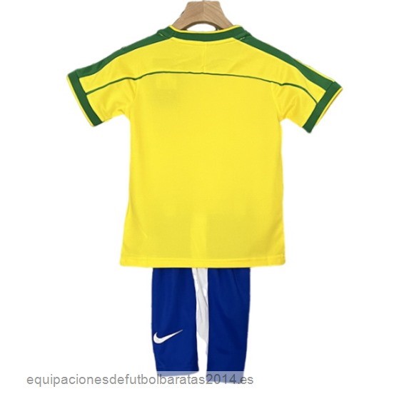 Nuevo 1ª Conjunto De Niños Brasil Retro 1998 Amarillo Baratas